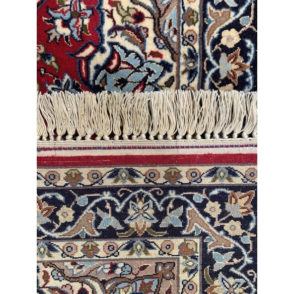 Tappeto persiano rosso Isfahan misura 70x103 cm