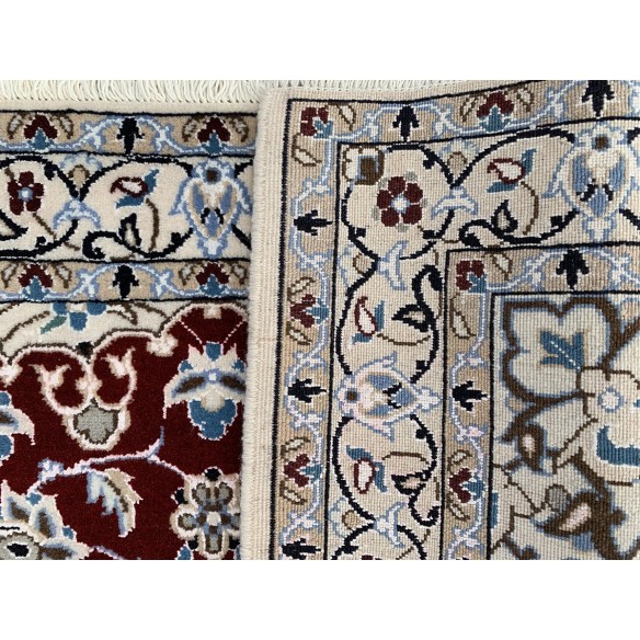 Tappeto persiano rosso Nain 6LAmisura 100x150 cm