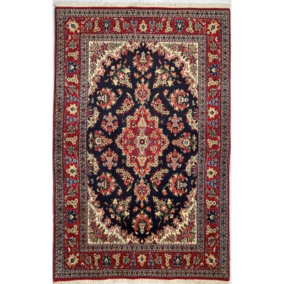 Tappeto Persiano blu Qum misura 127x198 cm