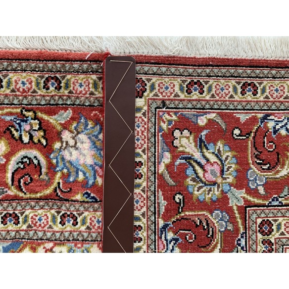 Tappeto persiano qum in lana blu misura 124x195 cm