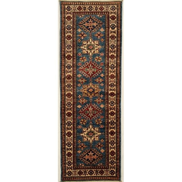 Tappeto Passatoia kazak annodato a mano 60x180