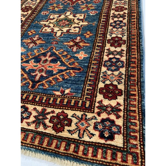 Tappeto Passatoia kazak annodato a mano 60x180