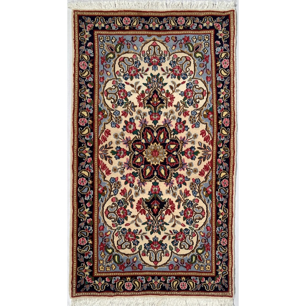 Tappeto persiano Kirman annodato a mano 88x158