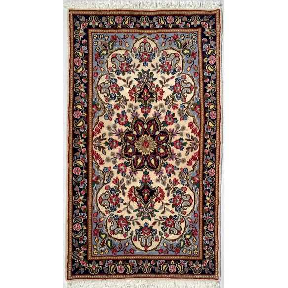 Tappeto persiano Kirman annodato a mano 88x158