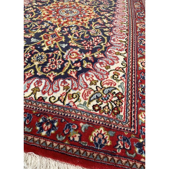 Tappeto persiano Qum annodato a mano 82x127
