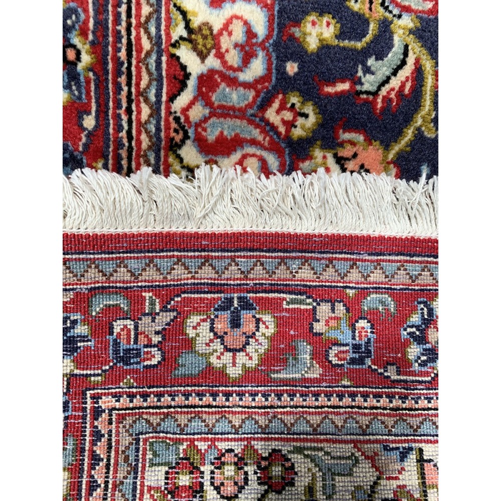Tappeto persiano Qum annodato a mano 82x127