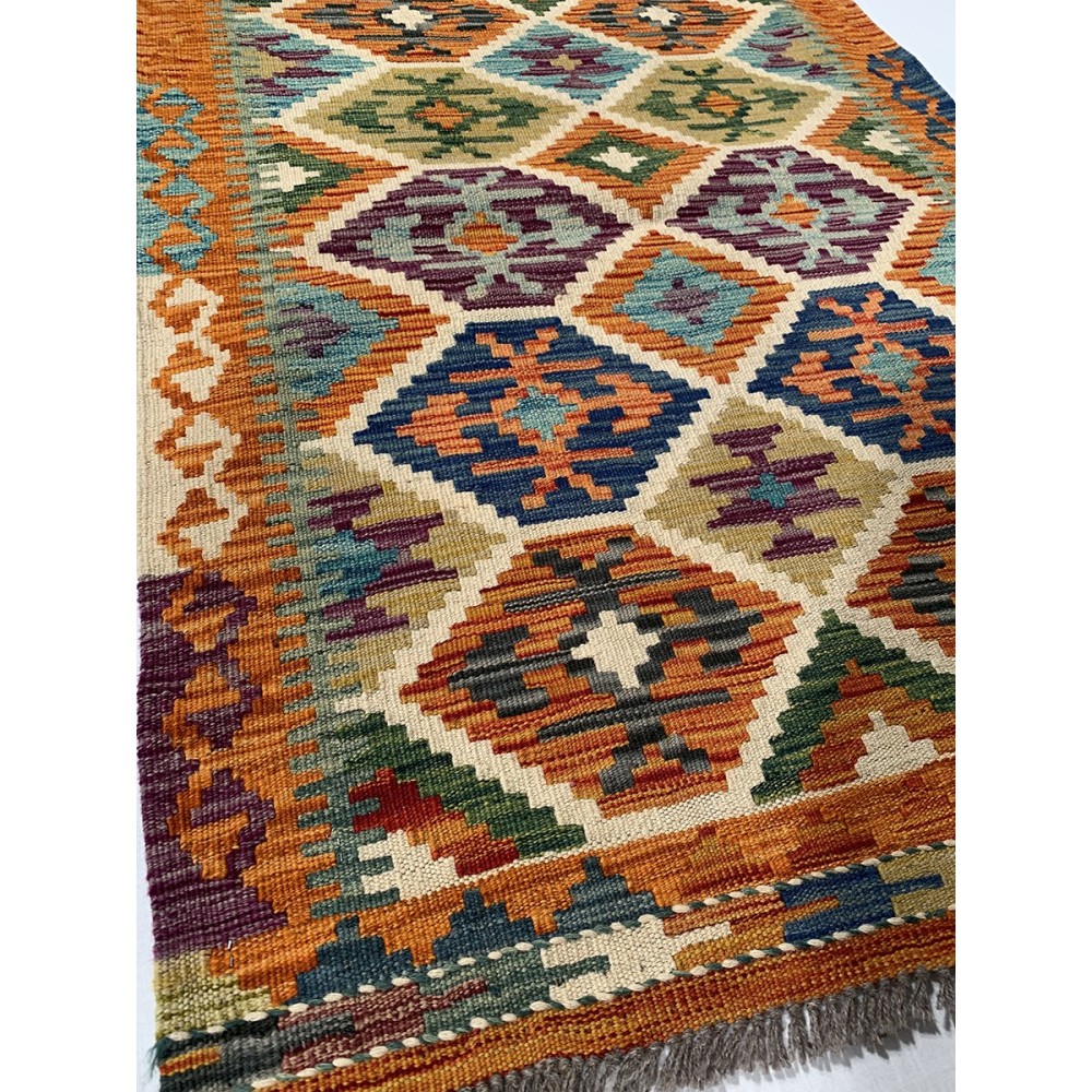 Tappeto in lana Kilim 124x85 cm