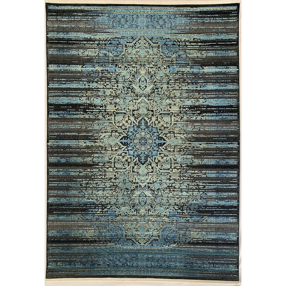 Tappeto moderno frida blu azzurro