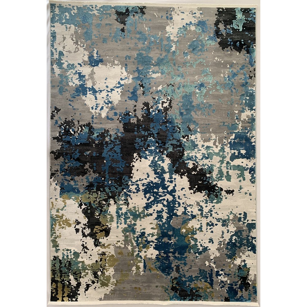 Tappeto moderno frida astratto blu tl23b