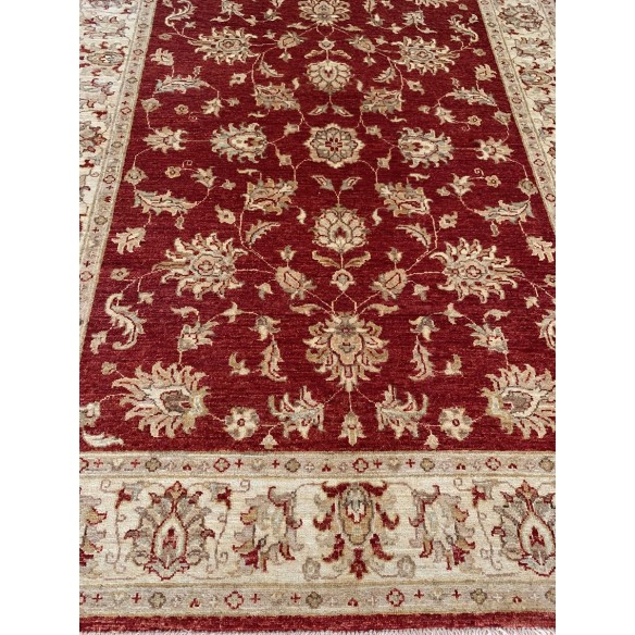 Tappeto floreale rosso e beige Ziegler misura 151x202 cm