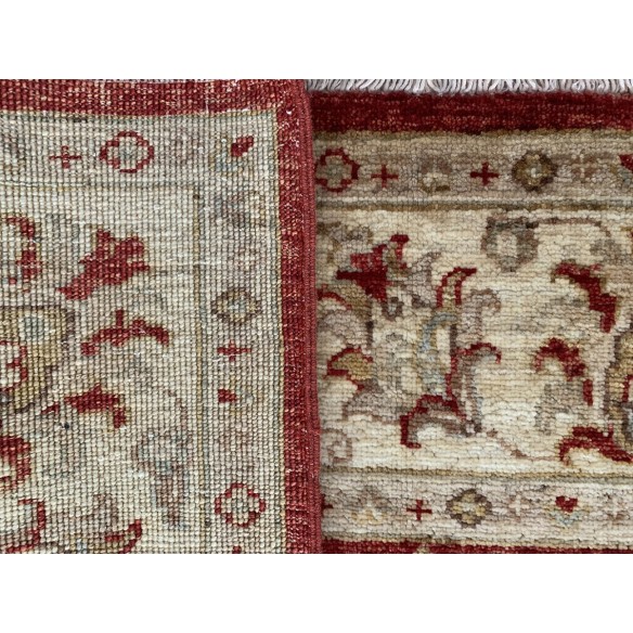 Tappeto floreale rosso e beige Ziegler misura 151x202 cm