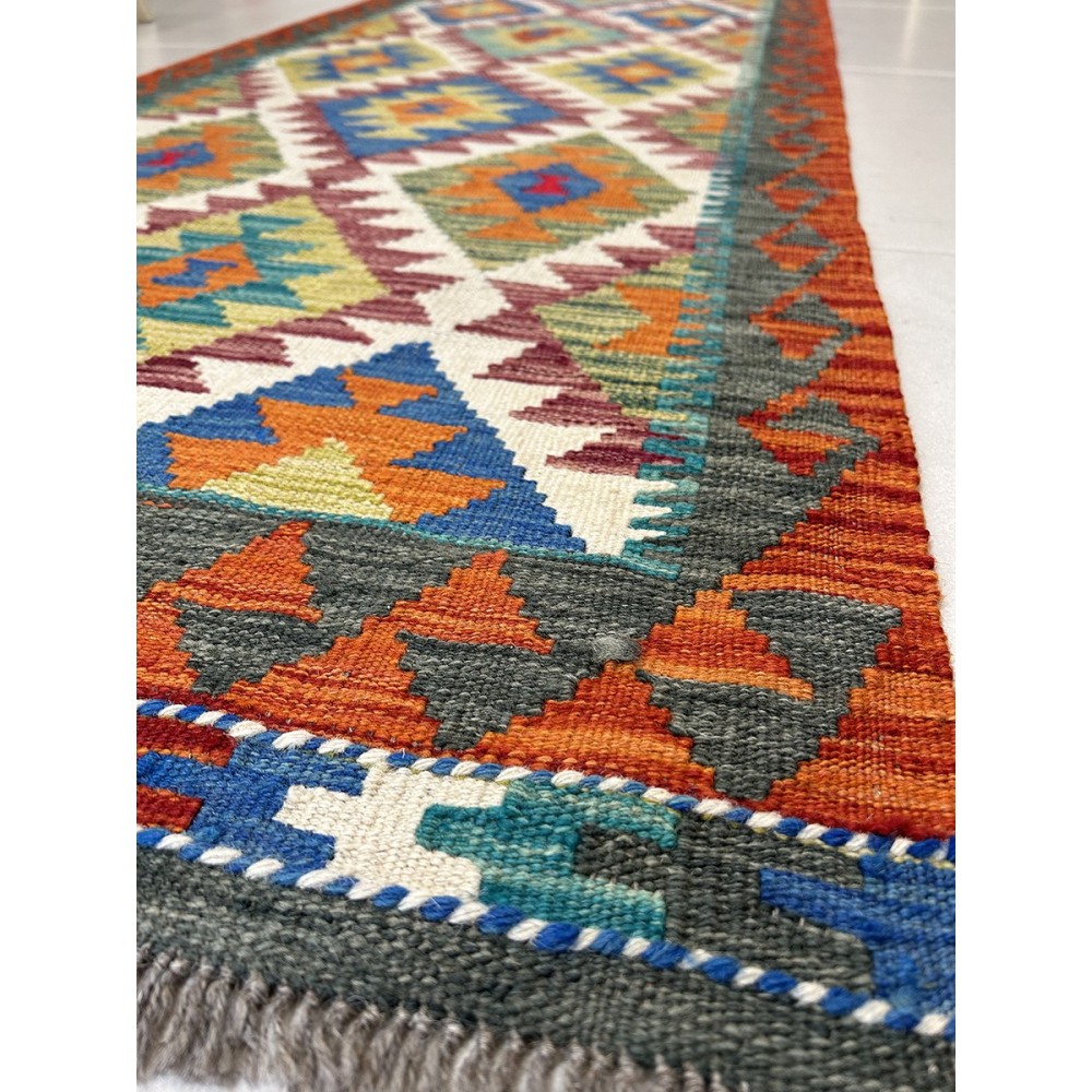 Tappeto kilim in lana misura 250x80 cm
