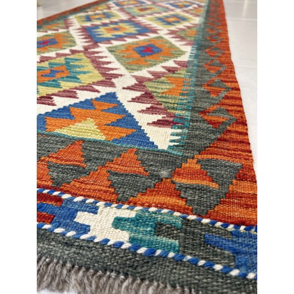 Tappeto kilim in lana misura 250x80 cm