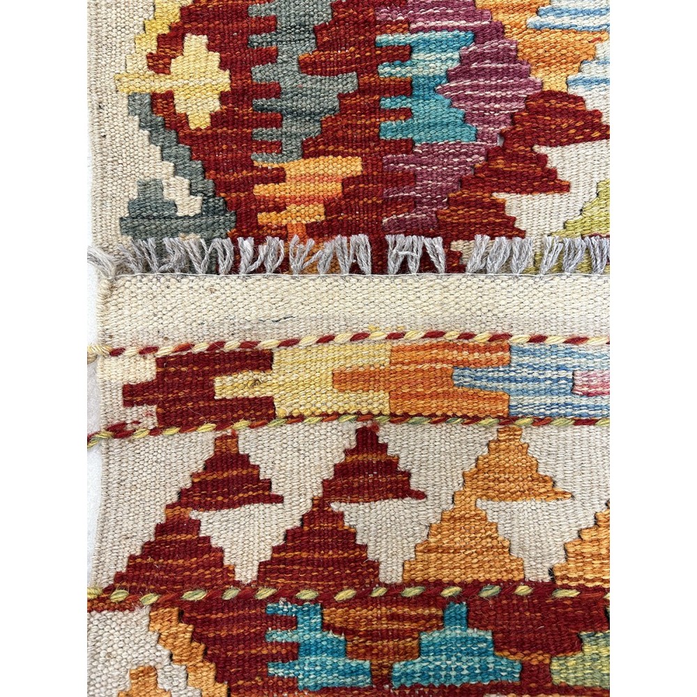 Tappeto kilim in lana misura 246x84 cm