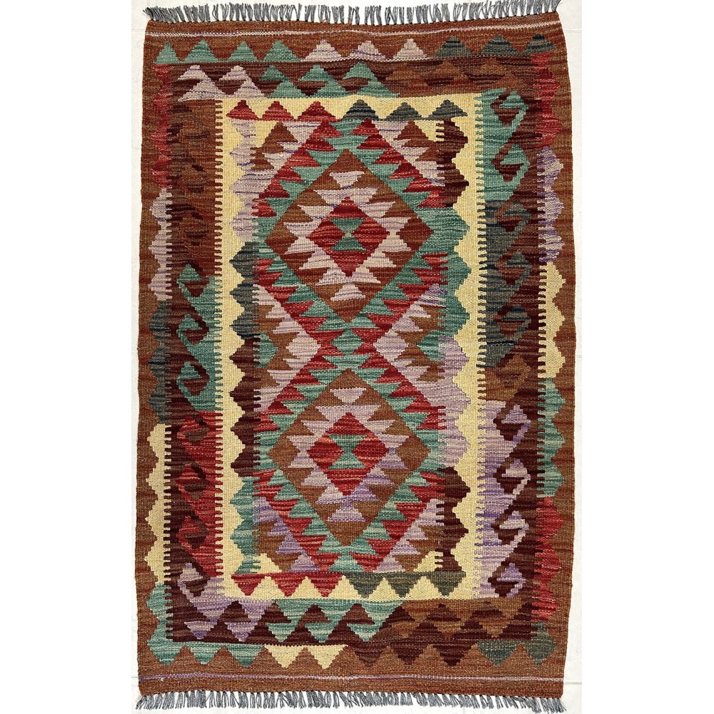 Tappeto kilim in lana misura 80x125 cm
