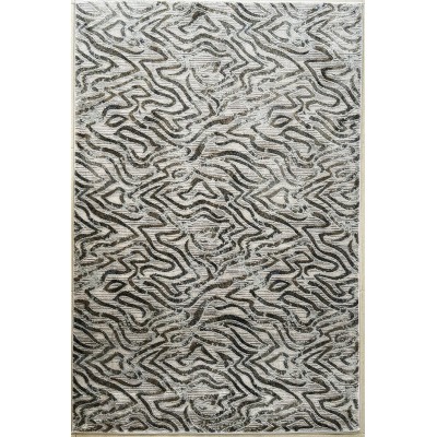 Tappeto moderno grigio astratto castilla