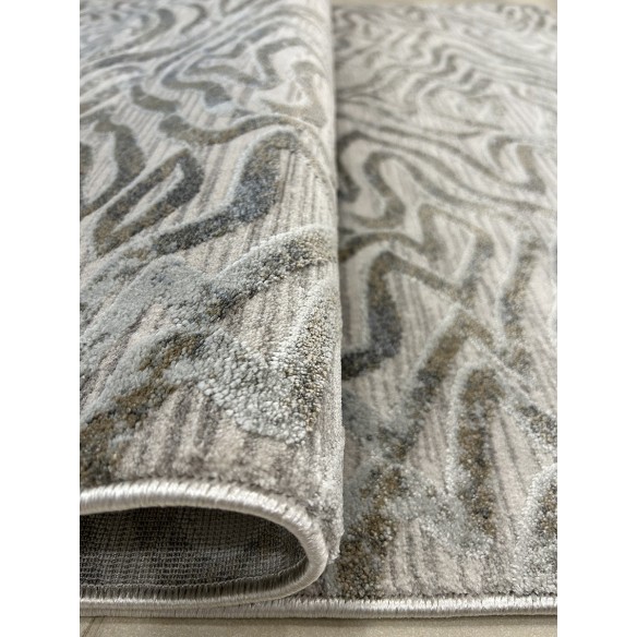 Tappeto moderno grigio astratto castilla