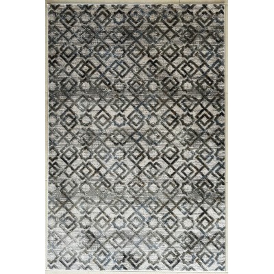 Tappeto moderno grigio geometrico castilla