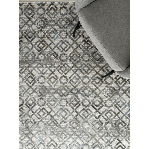 Tappeto moderno grigio geometrico castilla