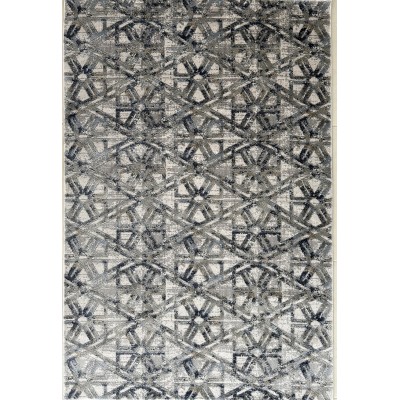 Tappeto moderno grigio disegno geometrico castilla