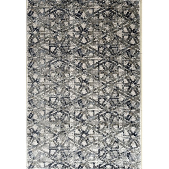 Tappeto moderno grigio disegno geometrico castilla