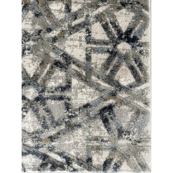 Tappeto moderno grigio disegno geometrico castilla
