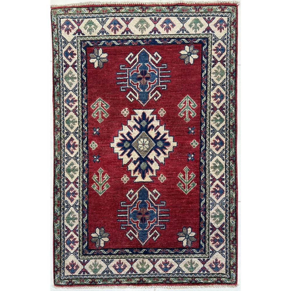 Tappeto in lana rosso Ozbek misura126x82 cm