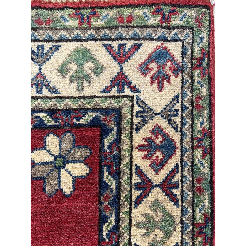 Tappeto in lana rosso Ozbek misura126x82 cm