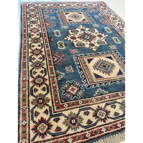 Tappeto in lana Ozbek azzurro misura 116x85 cm