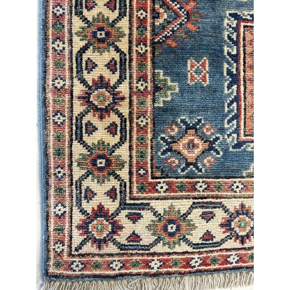 Tappeto in lana Ozbek azzurro misura 116x85 cm