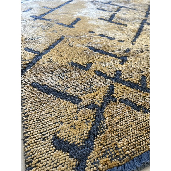 Tappeto moderno colore oro e grigio misura 120x180 cm
