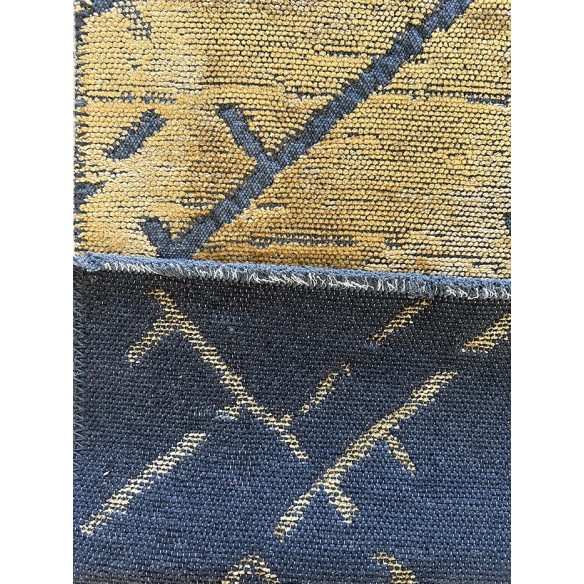 Tappeto moderno colore oro e grigio misura 120x180 cm