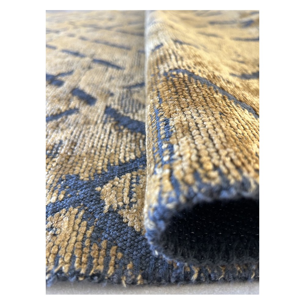 Tappeto moderno colore oro e grigio misura 120x180 cm