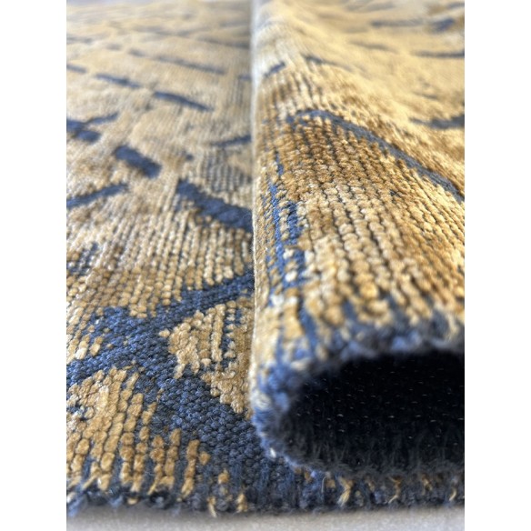 Tappeto moderno colore oro e grigio misura 120x180 cm