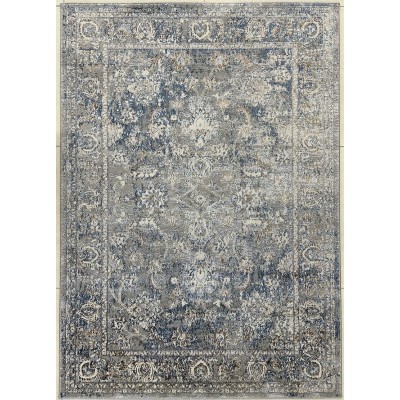 tappeto moderno floreale Caravaggio grigio 230x160 cm