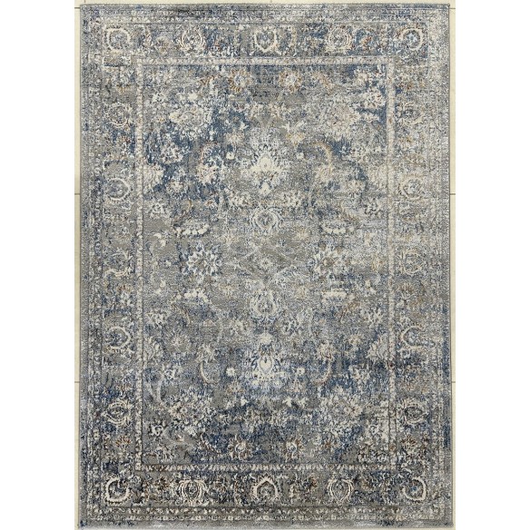 tappeto moderno floreale Caravaggio grigio 230x160 cm