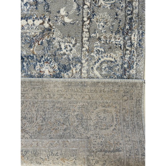 tappeto moderno floreale Caravaggio grigio 230x160 cm