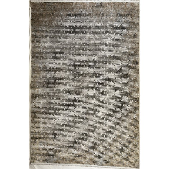 Tappeto moderno contemporaneo grigio e oro misura 230x160 cm