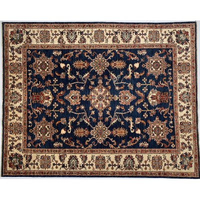 Tappeto in lana Ziegler blu misura 159x200 cm