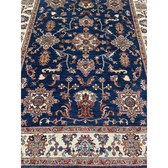 Tappeto in lana Ziegler blu misura 159x200 cm