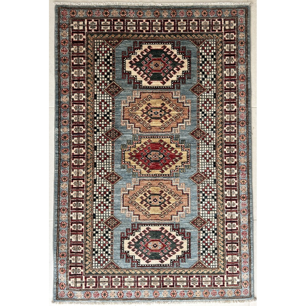 Tappeto in lana geometrico ozbek qualita' extra misura 157x105 cm