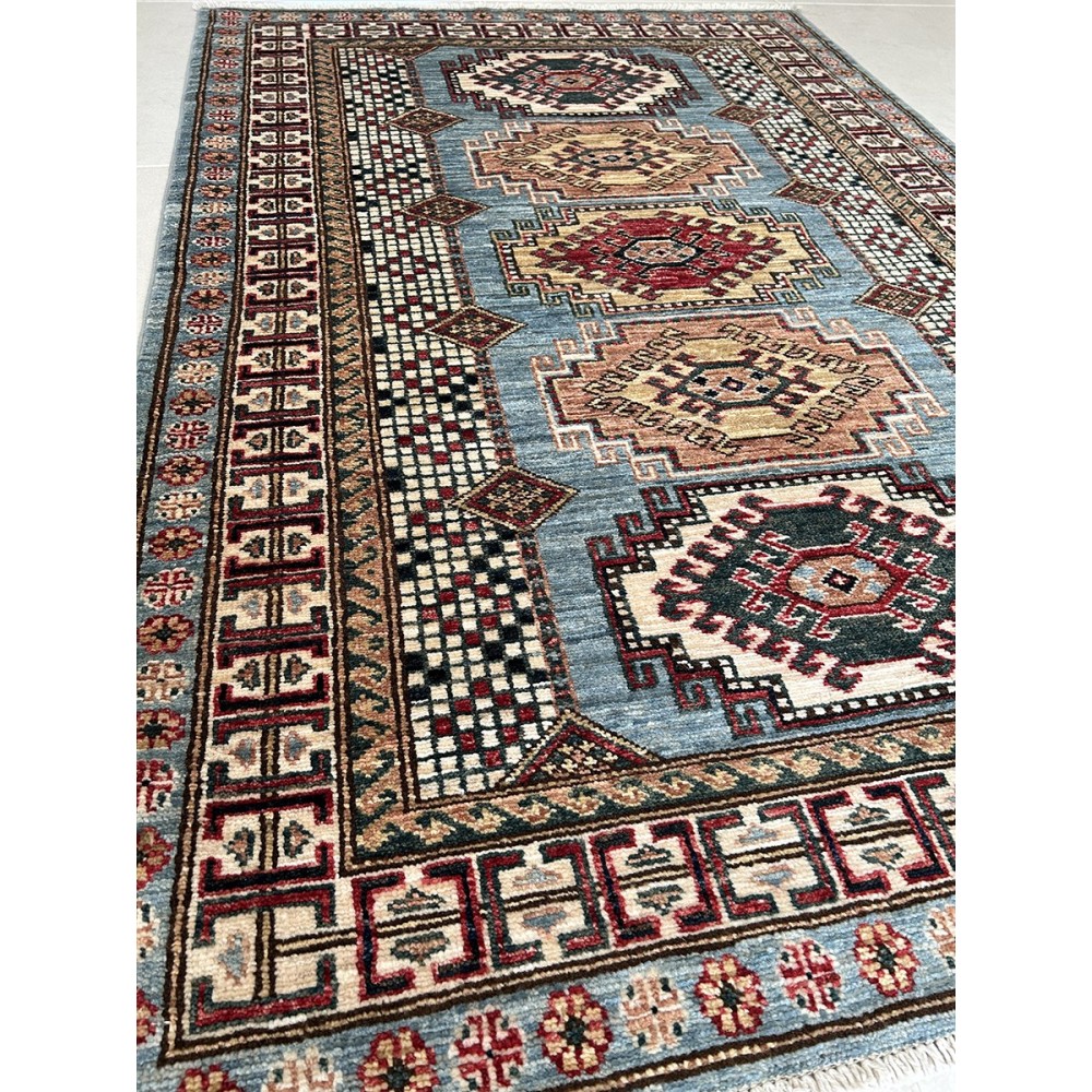 Tappeto in lana geometrico ozbek qualita' extra misura 157x105 cm