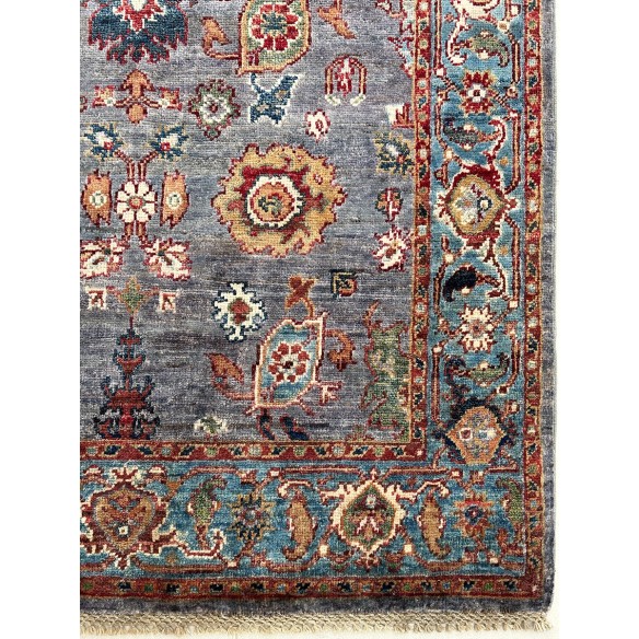 tappeto moderno floreale ariana annodato a mano 155x101 cm