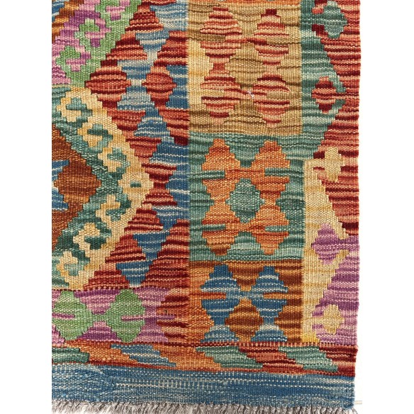 tappeto in lana kilim afgano 82x137