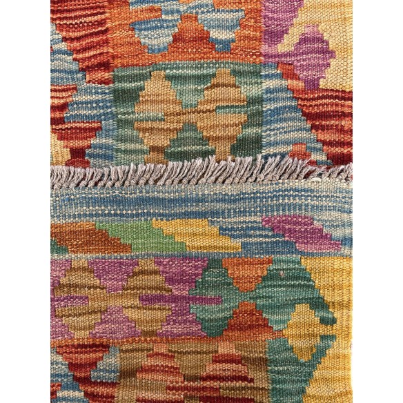 tappeto in lana kilim afgano 82x137