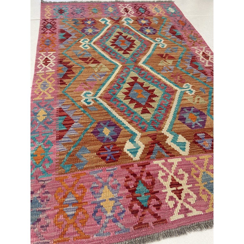tappeto in lana kilim 148x100 cm