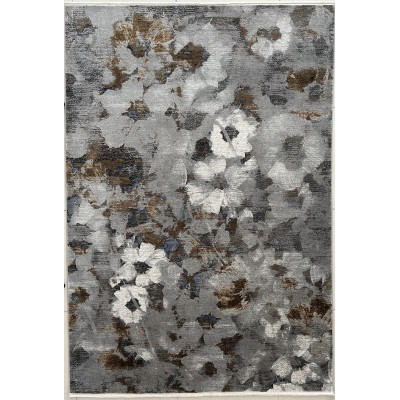 tappeto moderno kalipso floreale grigio 230x160 cm