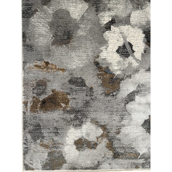 tappeto moderno kalipso floreale grigio 230x160 cm