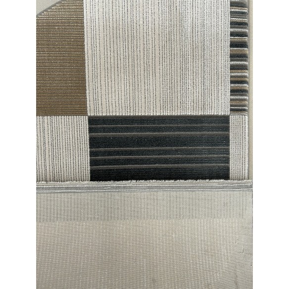 Tappeto moderno geometrico grigio Olimpos 230x160 cm