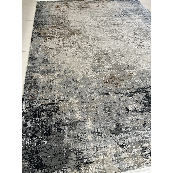 Tappeto moderno Ascension fondo beige disegno astratto misura 230x160 cm